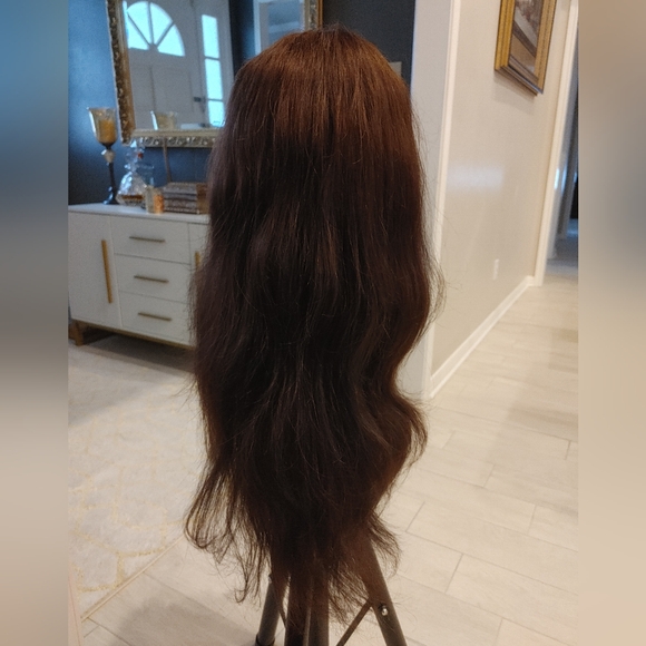 SoHygge 100% Human Hair HD Lace Wig 28" Chocolate Brown Pre Plucked Bleached Kno - Picture 5 of 8